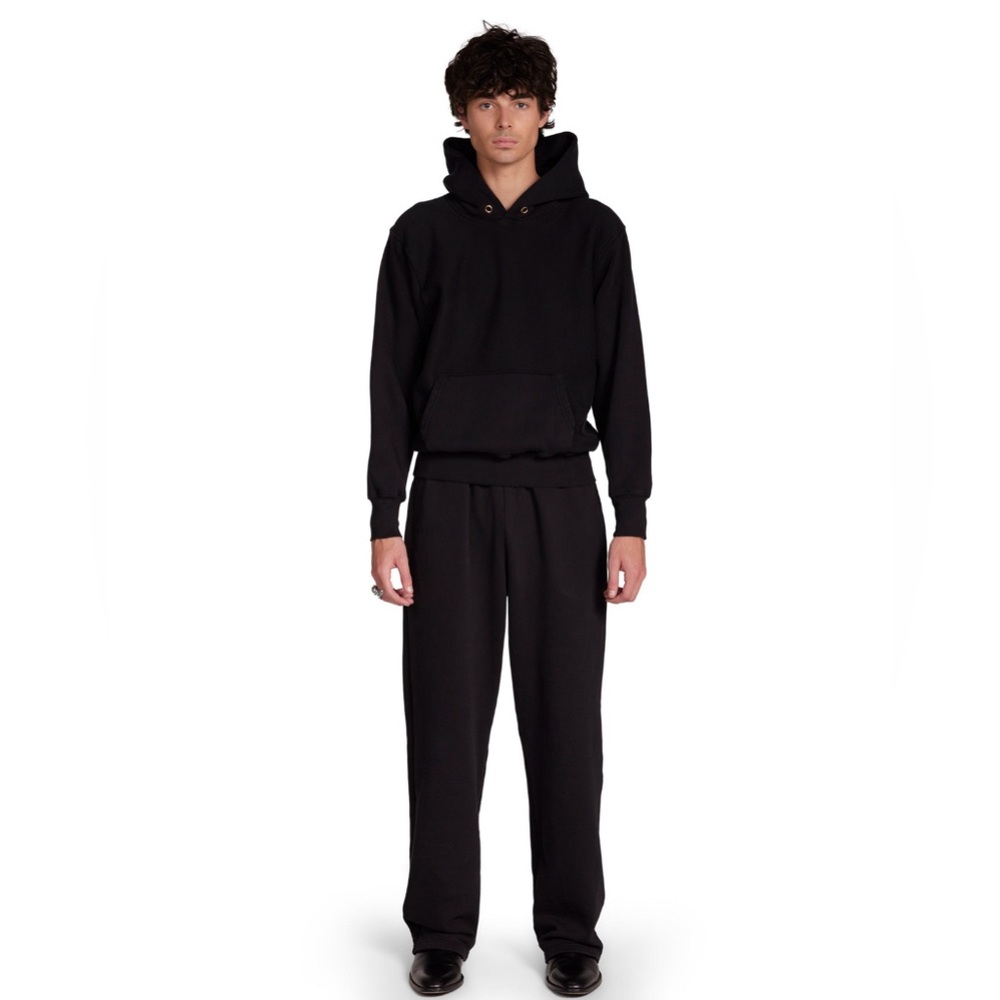 Les Tien Heavyweight Hoodie in Black size Small